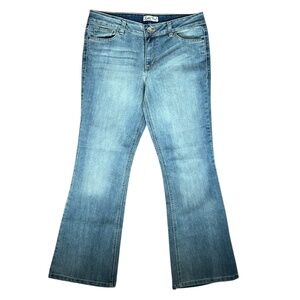 Y2K L.E.I. Sophia Hipster Flare Medium Wash Denim Jeans Size 13